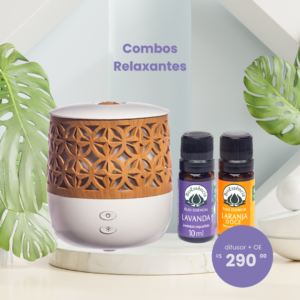 imagem kit difusor twig hathas oleo essencial de lavanda oleo essencial de laranja doce