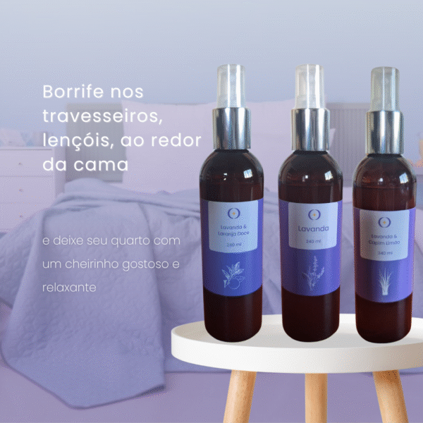 Sprays Relaxantes com Óleos Essenciais 240 ml – Graça de Dormir - Image 3