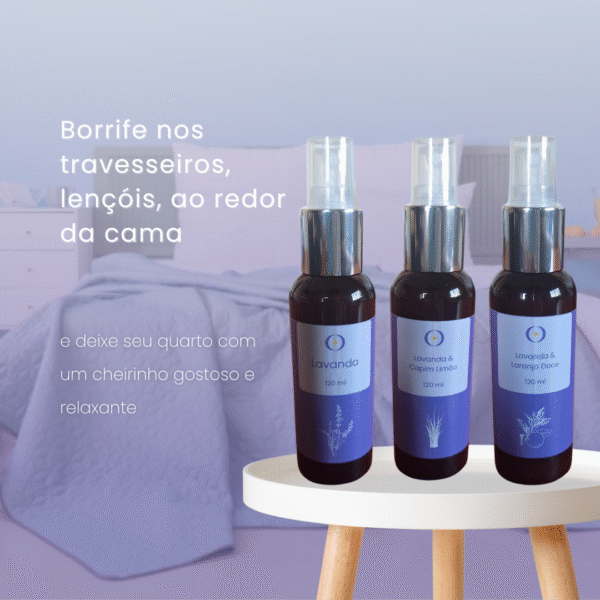 Sprays Relaxantes com Óleos Essenciais 120 ml - Graça de Dormir - Image 3