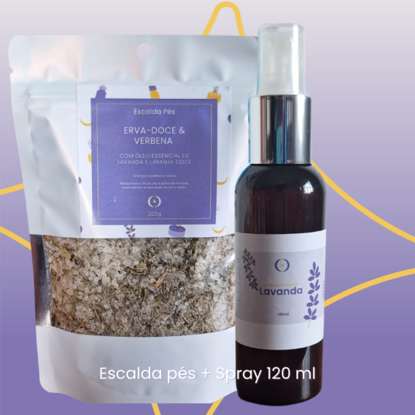 Escalda pés + spray relaxante 120ml - Graça de Dormir