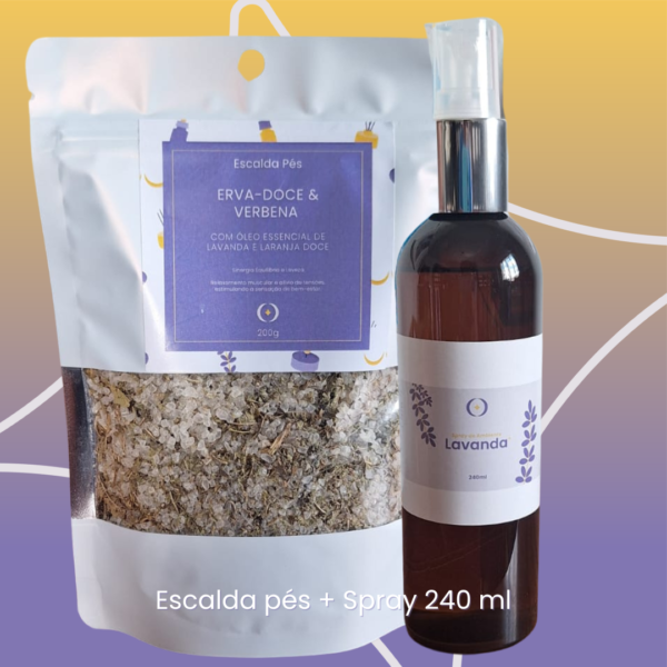 Escalda pés + Spray relaxante 240ml - Graça de Dormir