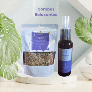 kit relaxante escalda pés + spray de ambiente 120 ml