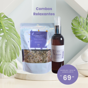 kit escalda pes e spray de ambiente 240 ml