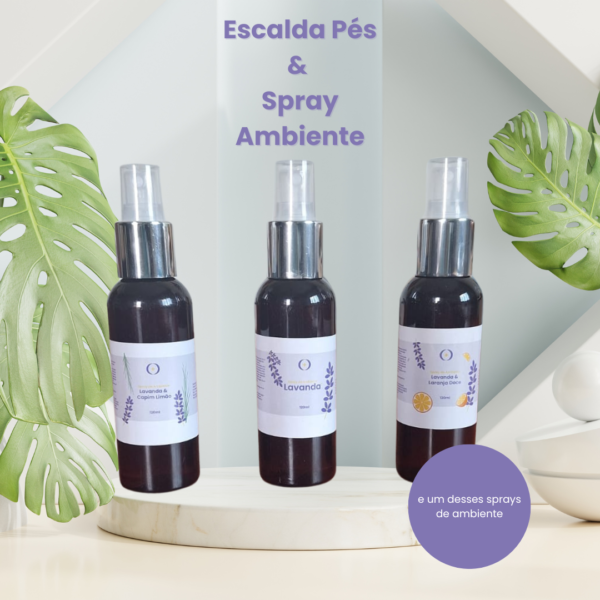 imagem de 3 aromas de spray de ambiente para composição do kit