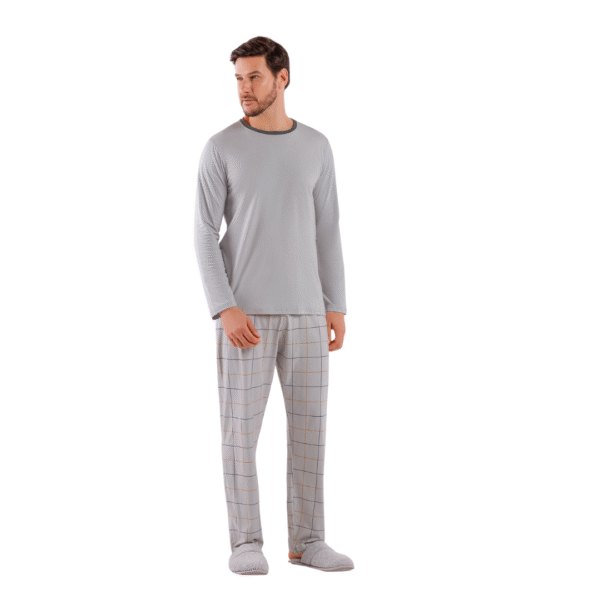 pijama-masculino-inverno-100-algodao-cinza-e-listrado