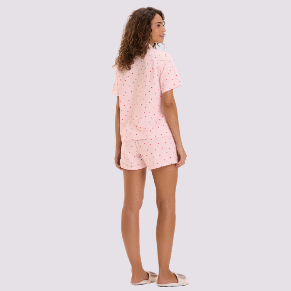 Pijama americano curto sonho rosa - Cor com Amor - Image 2