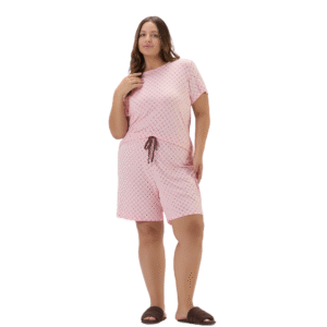 Pijama-Feminino-Manga-Curta-com-Bermuda-Plus-Size