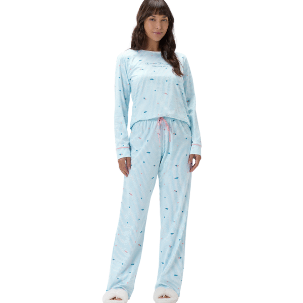 Pijama-Feminino-Manga-Longa-Azul-Candy