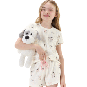 Pijama-Infantil-Menina-Manga-Curta-em-Algodao